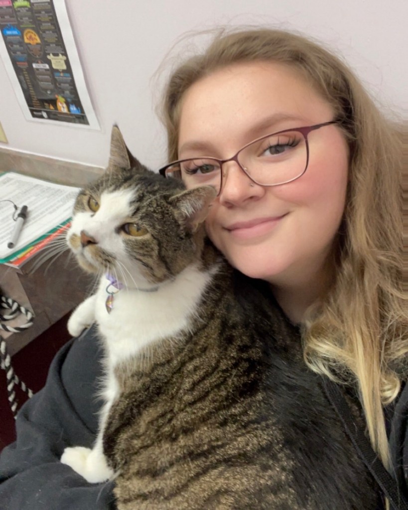 Bradford Pet Hospital - Cat and owner