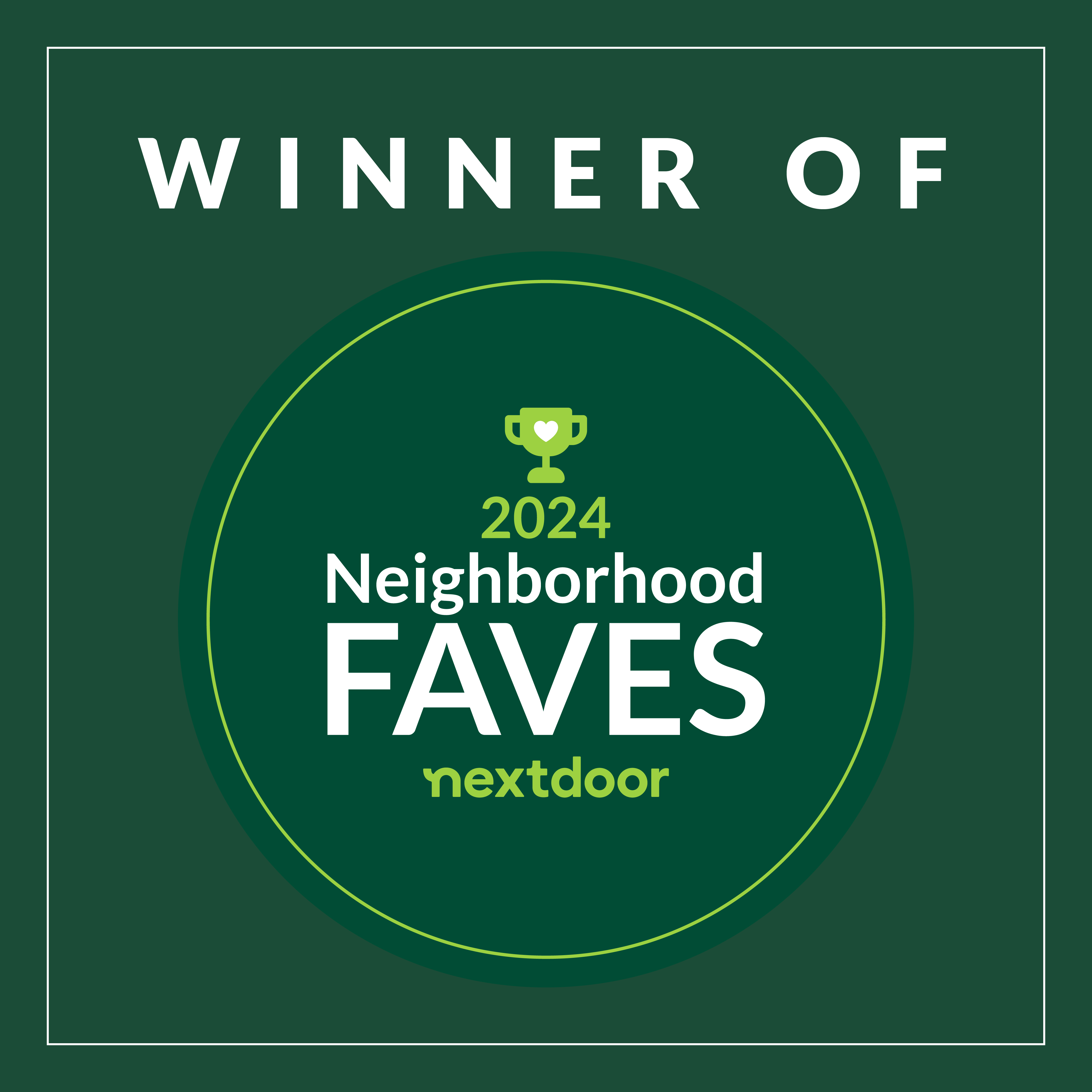 Nextdoor Neighborhood Faves 2024 Winner